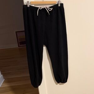 The GREAT. Sherpa fleece cropped sweatpants sz 2 pristine never worn  $175